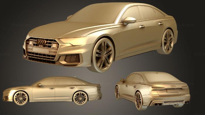 Автомобили и транспорт (Audi S6 2020, CARS_0664) 3D модель для ЧПУ станка